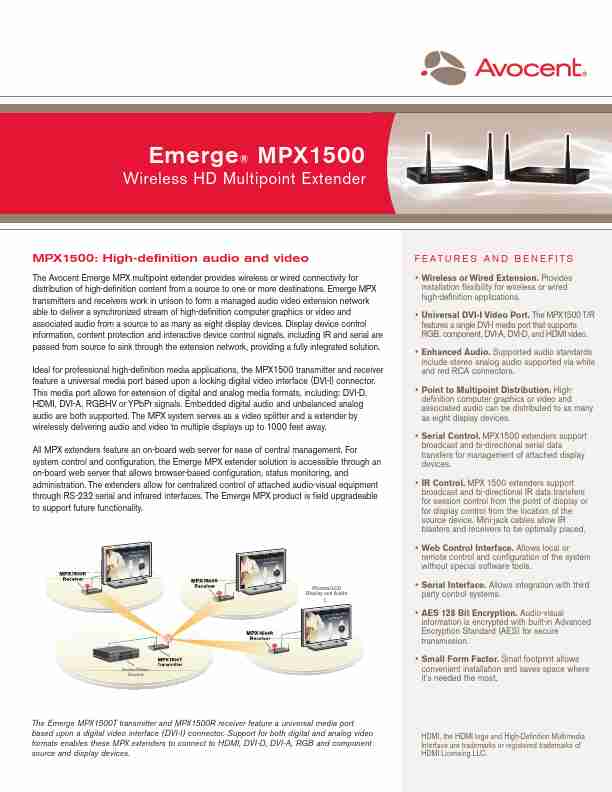 Avocent Home Theater Server MPX1500-page_pdf